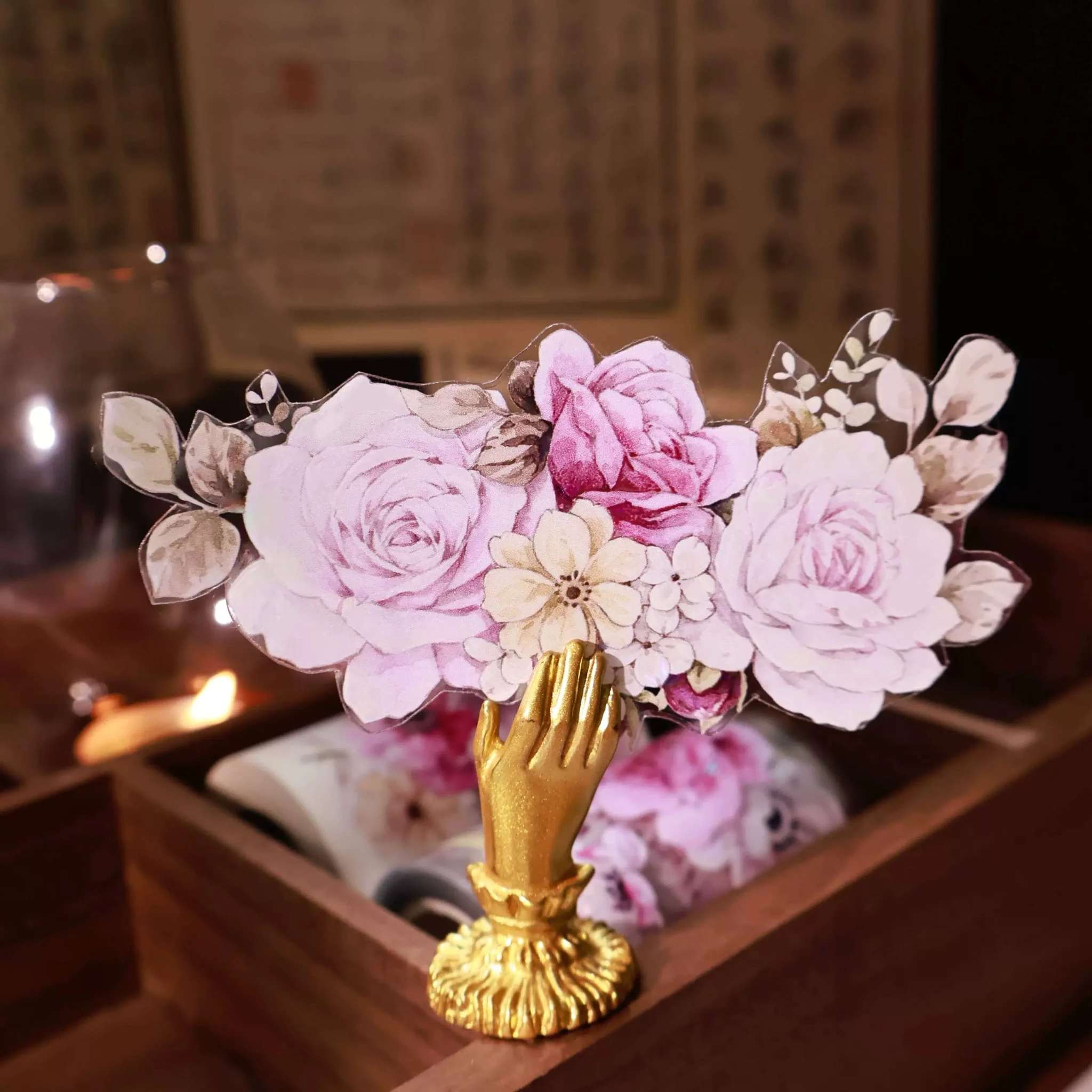 K9-YiEr 100cm pembe cicek PET Tape 