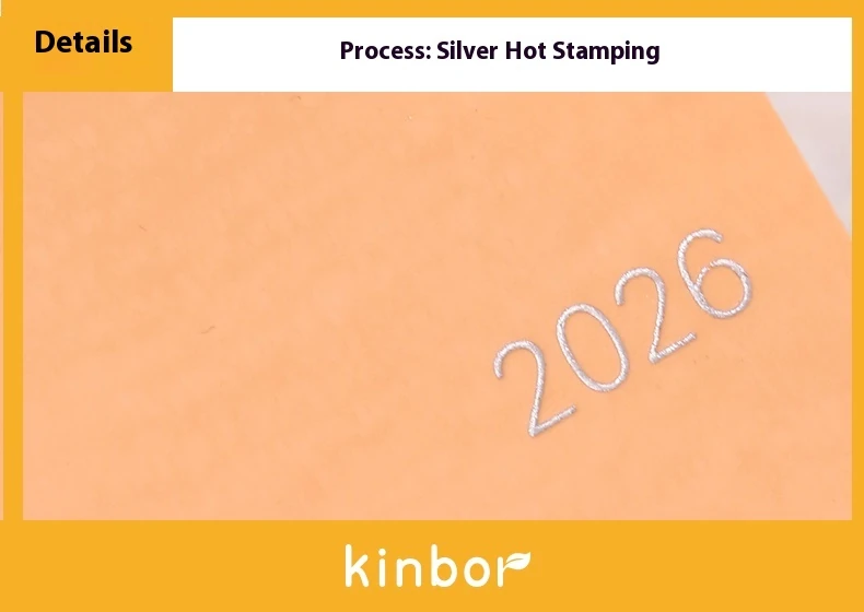 Kinbor 2026 weeks defter Turuncu