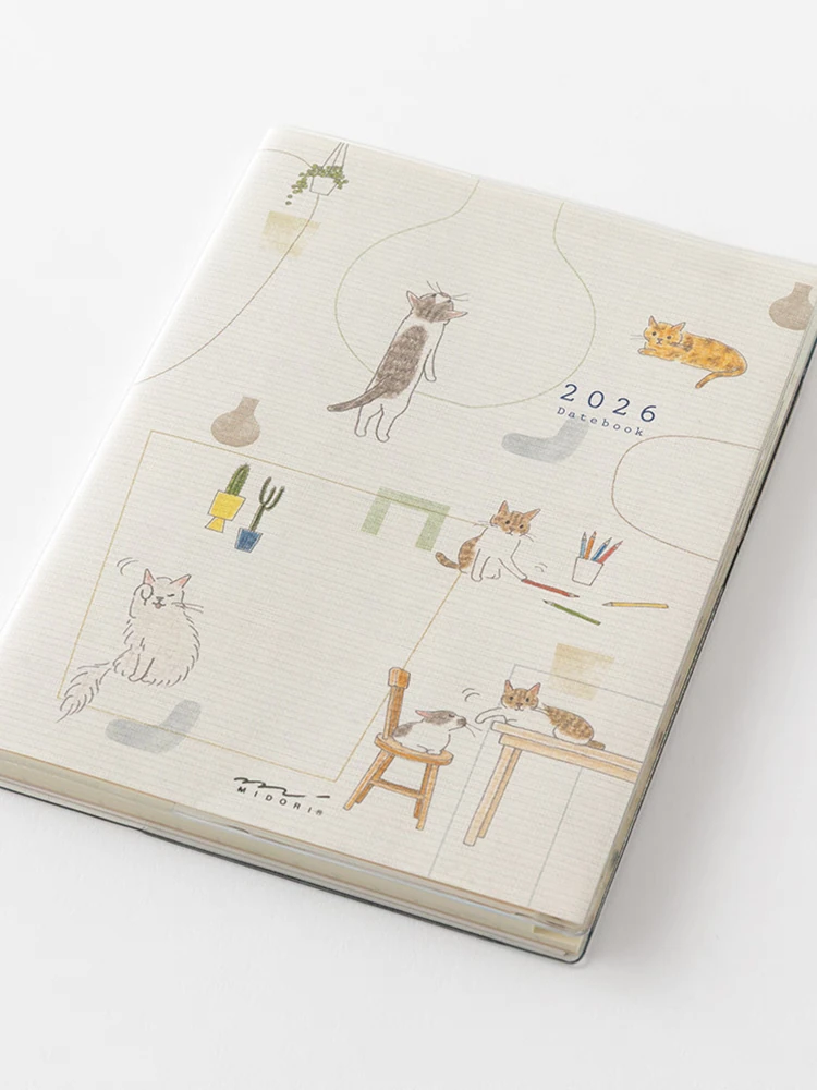 S14-Midori Pocket Diary B6 kedi 2026