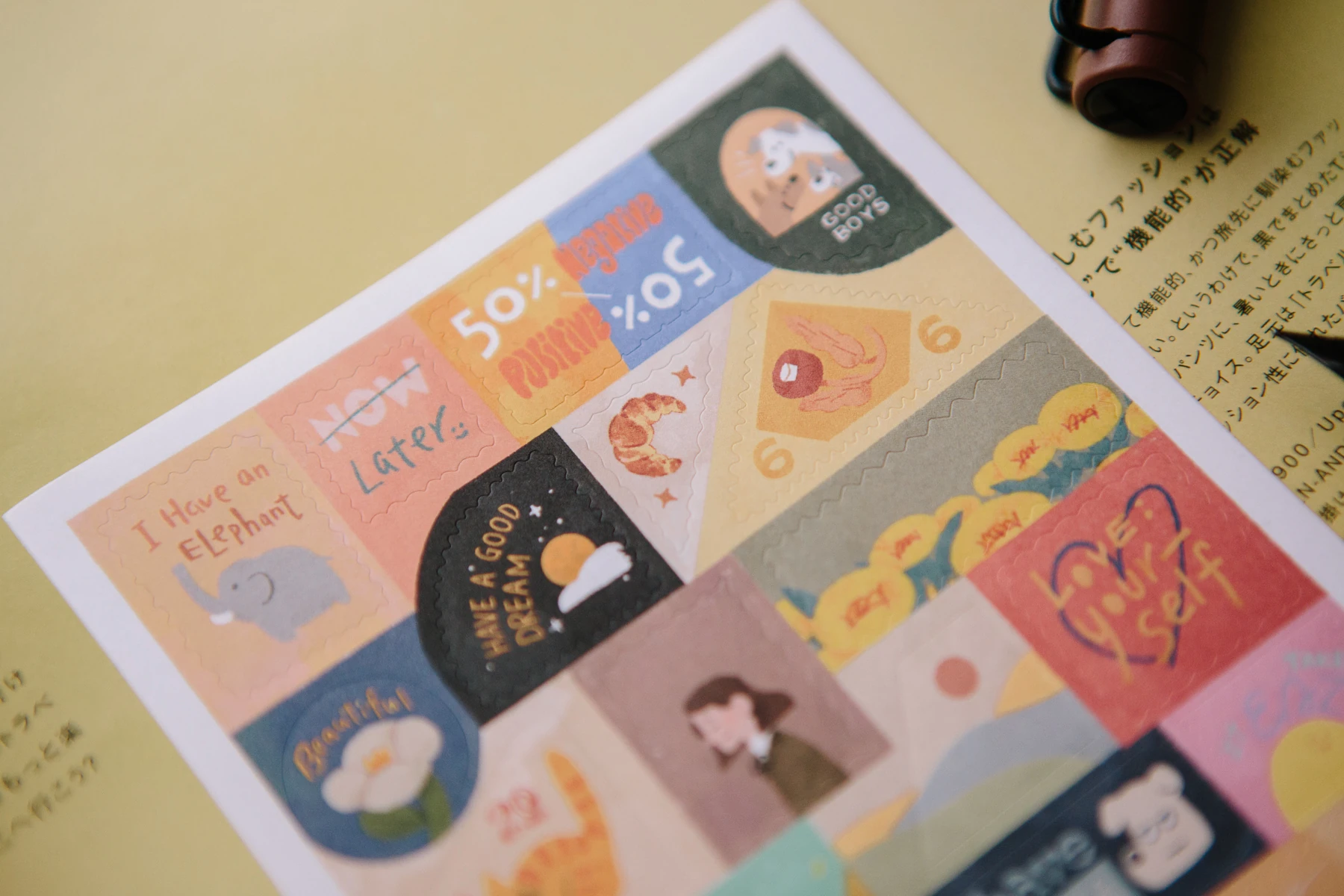 B15-Ours studio 2 sayfa pul sticker