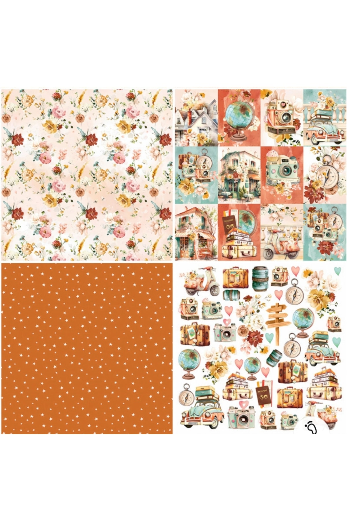E6-10 sayfa gezmek scrapbook kâğıt 47