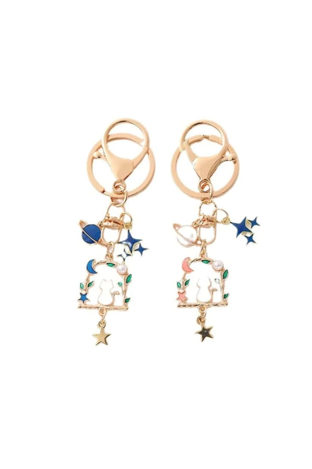 14-Yalnız kedi mavi ay / pembe ay