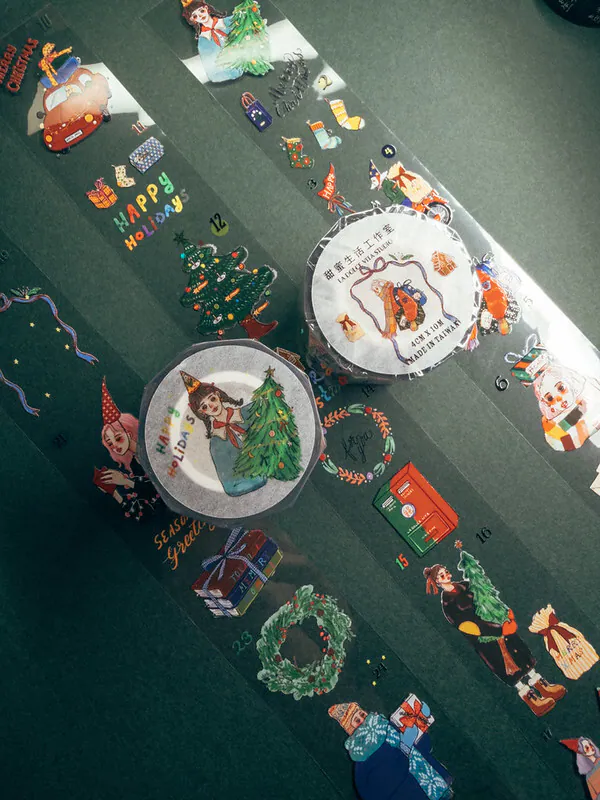 B23-La dolce vita christmas countdown PET Tape 