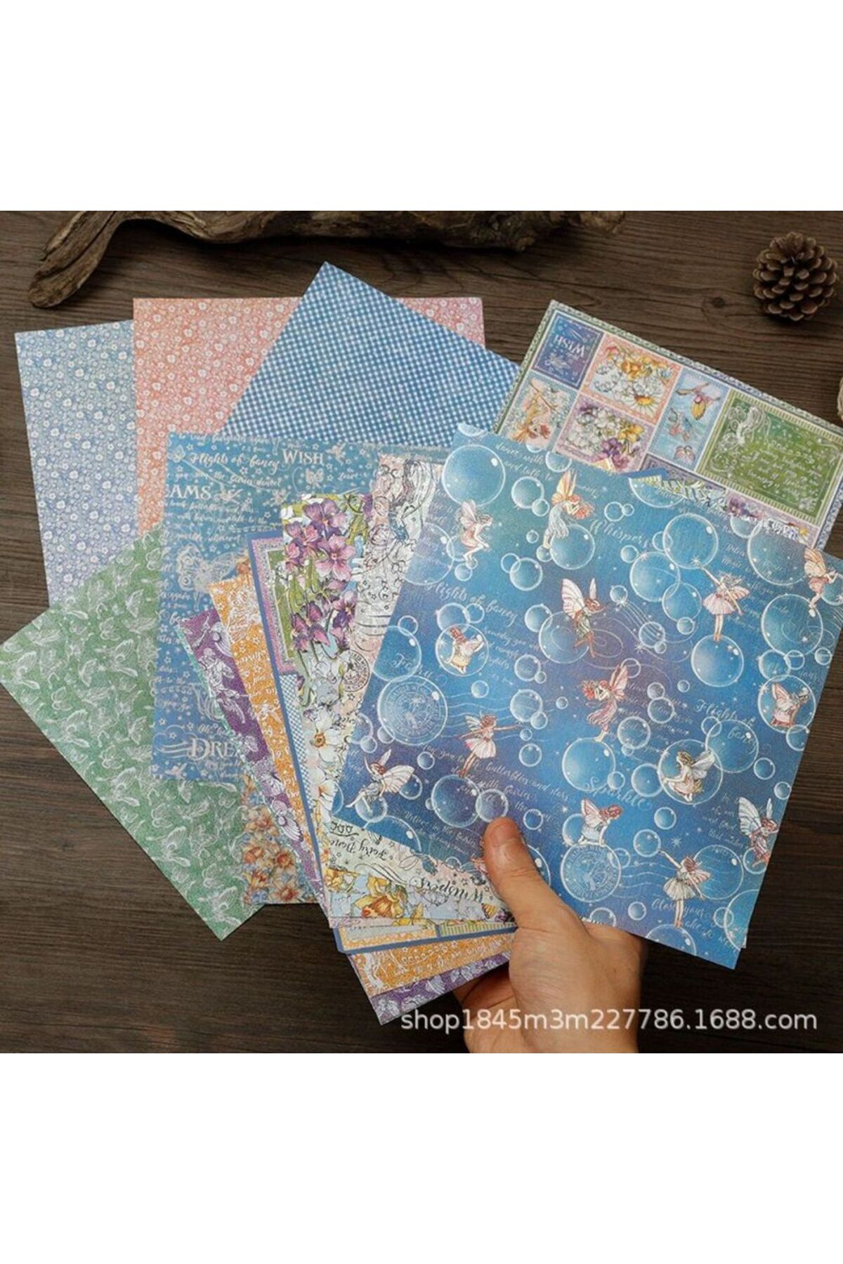 E6-15 sayfa peri scrapbook kâğıt 37