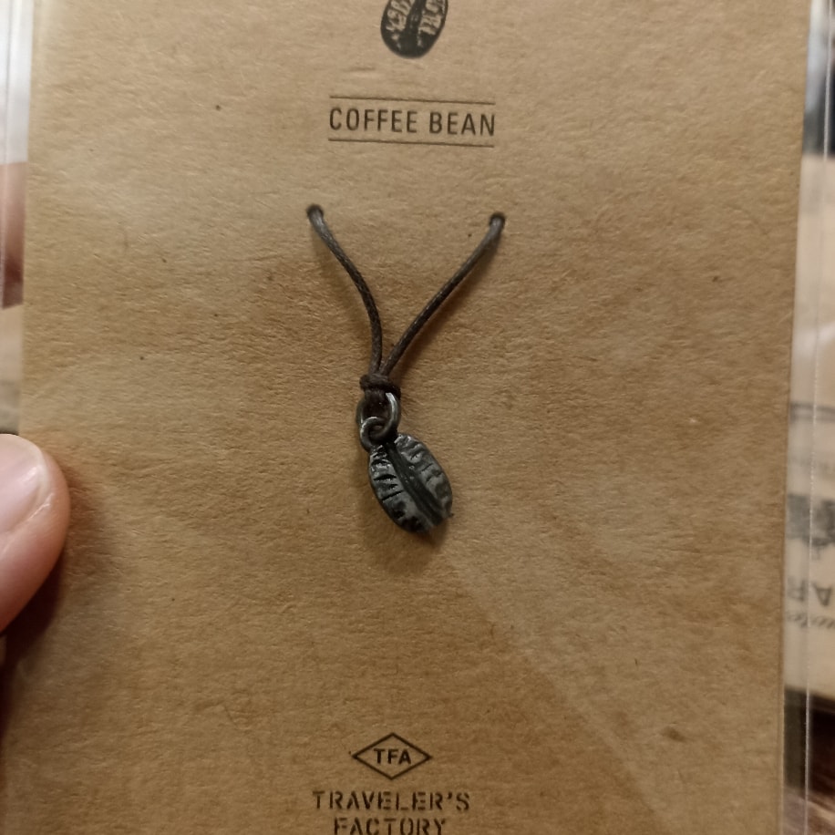 Traveler's notebook coffee bean charm