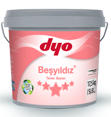 DYO BEŞYILDIZ TAVAN BOYASI 17,5 KG