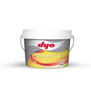 DYO DİNAMİK 2,5 LT SİLİKONLU SİLİNEBİLİR İÇ CEPHE DUVAR BOYASI