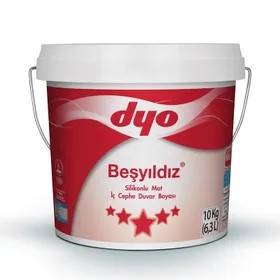 Dyo Beşyıldız Silikonlu Mat 10kg İç Cephe Boyası