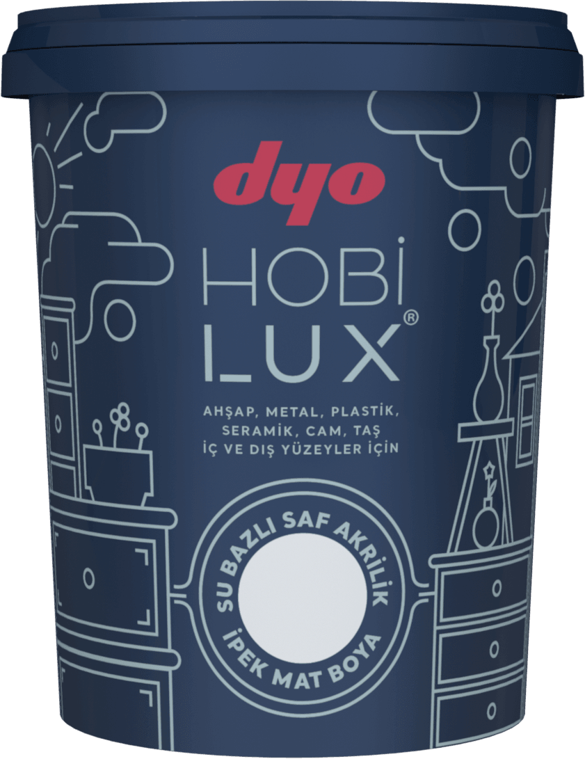 Dyo Hobilüx Beyaz 0,9 lt Su Bazlı Boya 