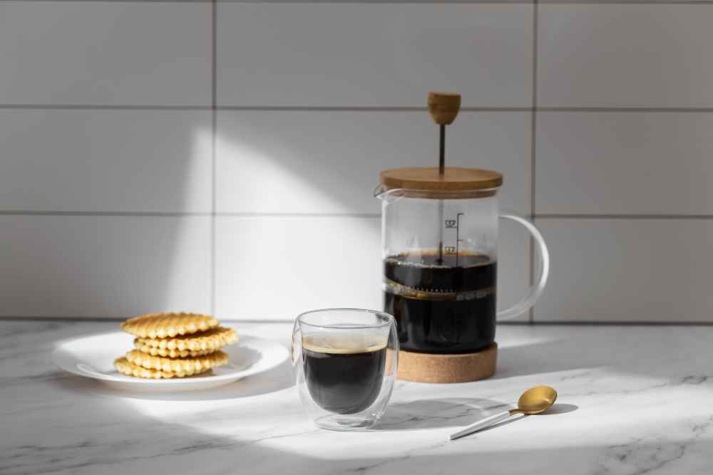 french press ile filtre kahve yapımı