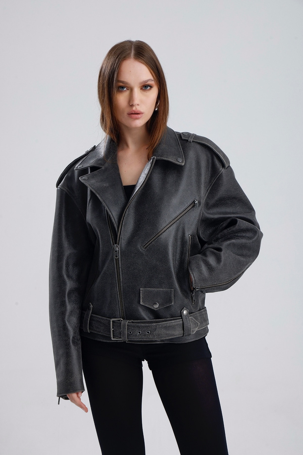 Ofelya Leather Jacket