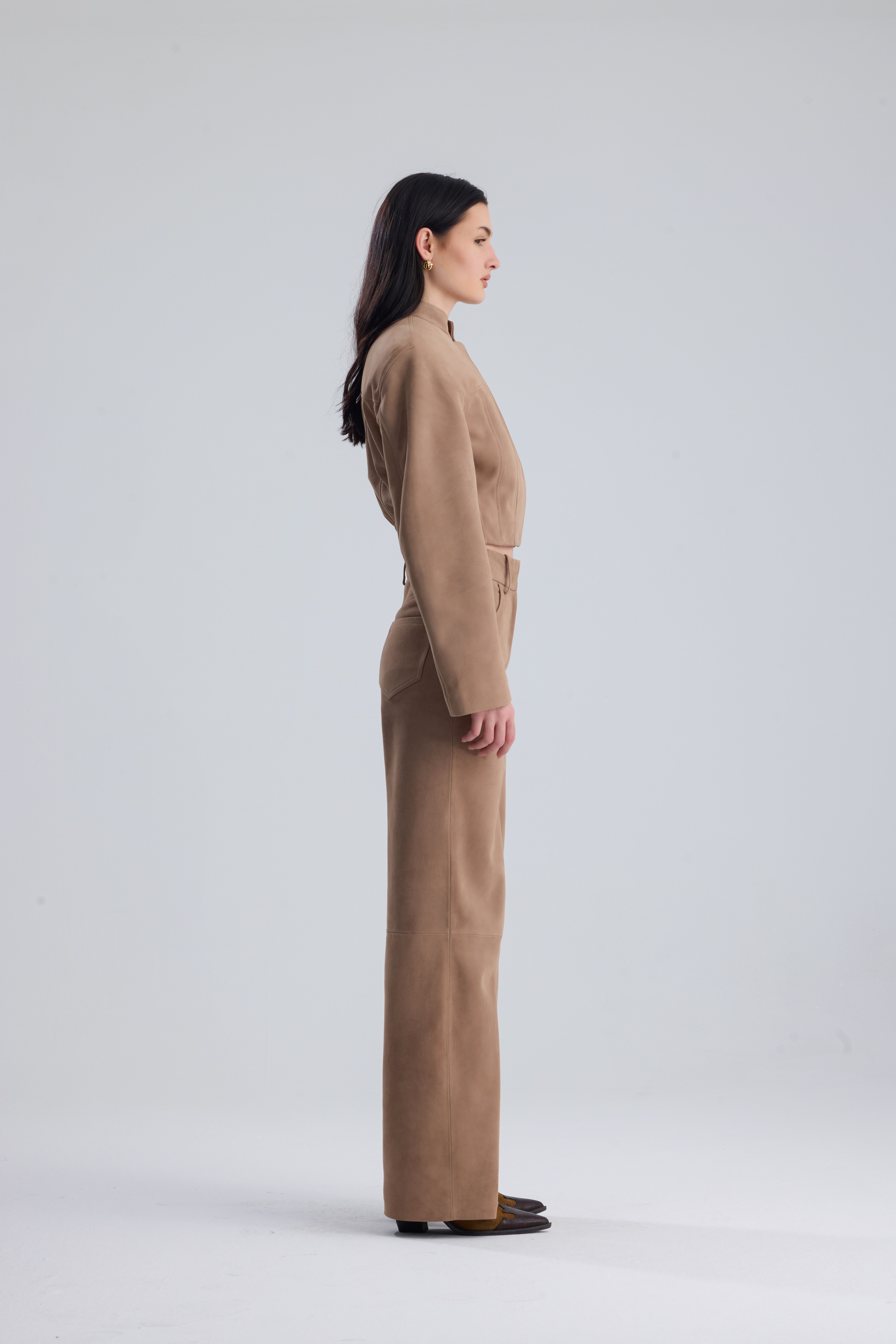 Nude Darcy Structured Suede Set