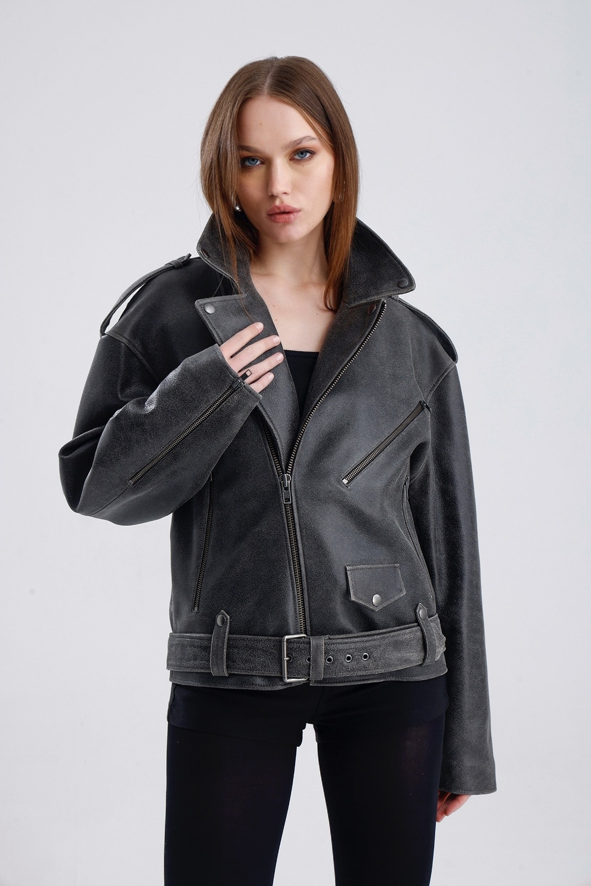 Ofelya Leather Jacket