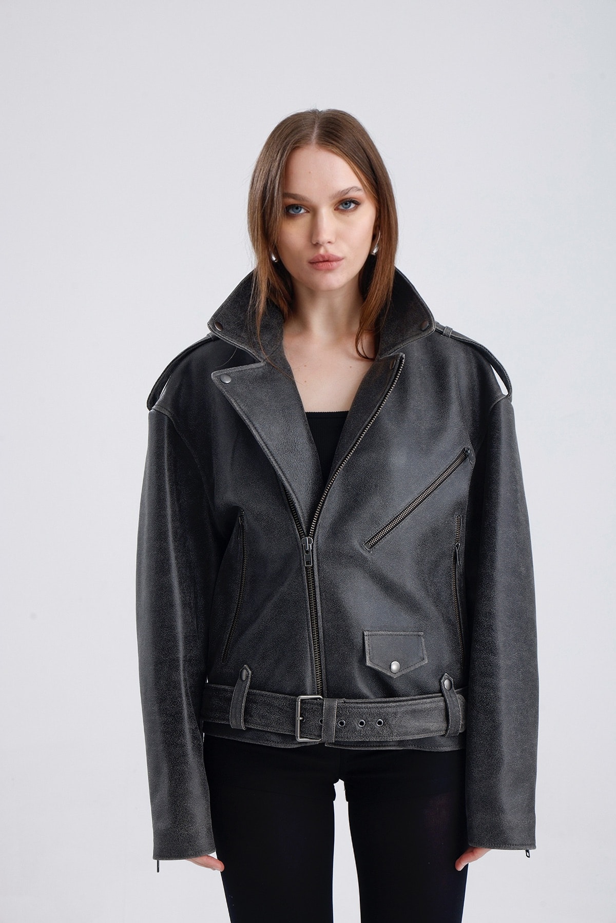 Ofelya Leather Jacket
