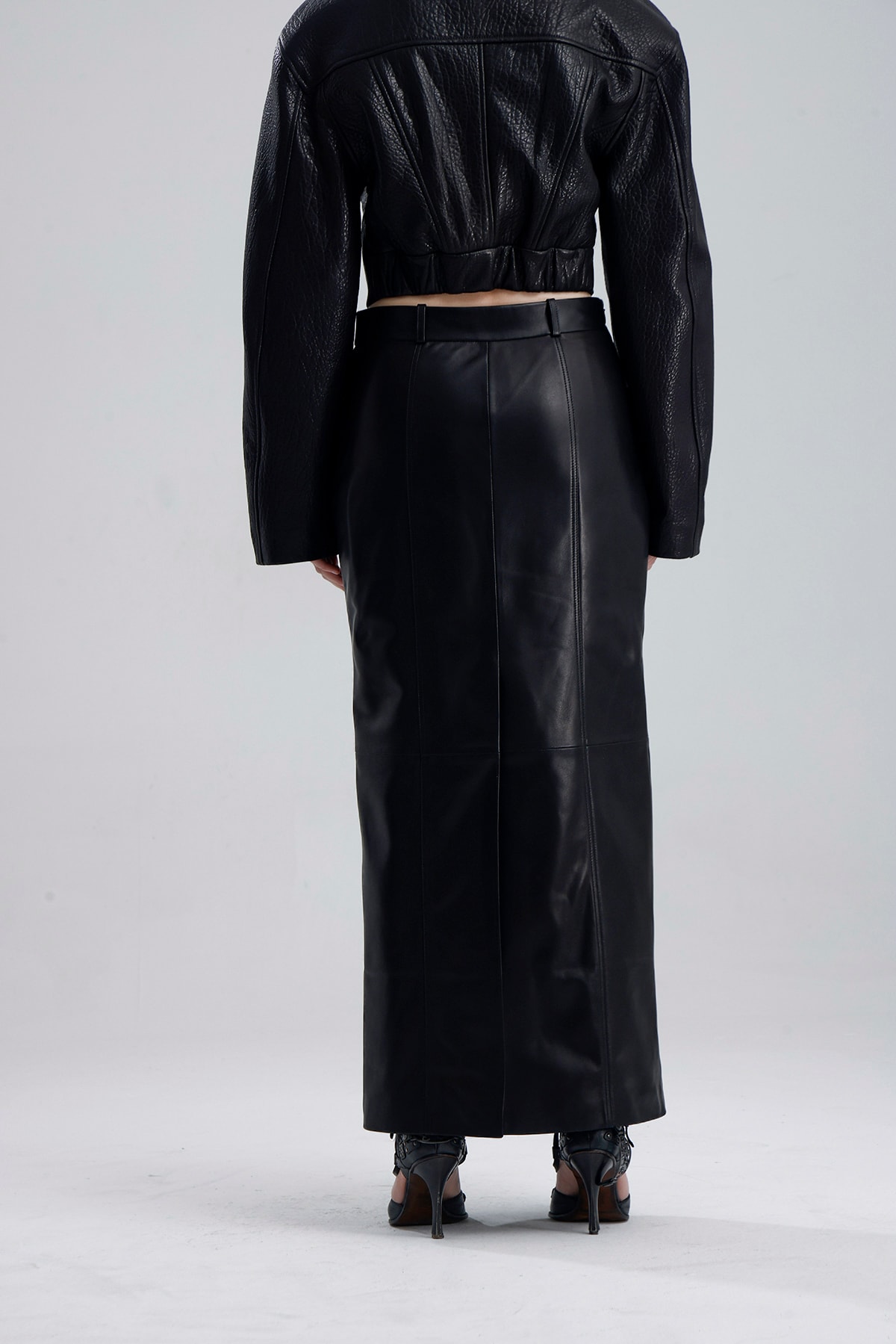 Belluci Maxi  Leather Skirt