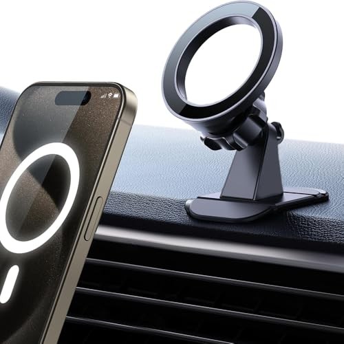 The Wlue Araç İçi Telefon Tutucu, MagSafe Uyumlu, Torpido Üstü Montaj, Yapışkanlı