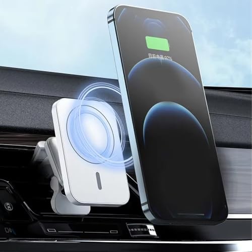 15W MagSafe Uyumlu Kablosuz Araç içi Havalandırma Telefon Tutucu, 15W Hızlı Şarj