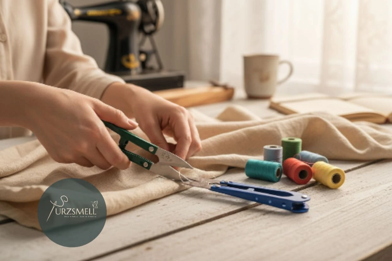 İplik Kesme Makası Renkli Saplı Metal Başlı