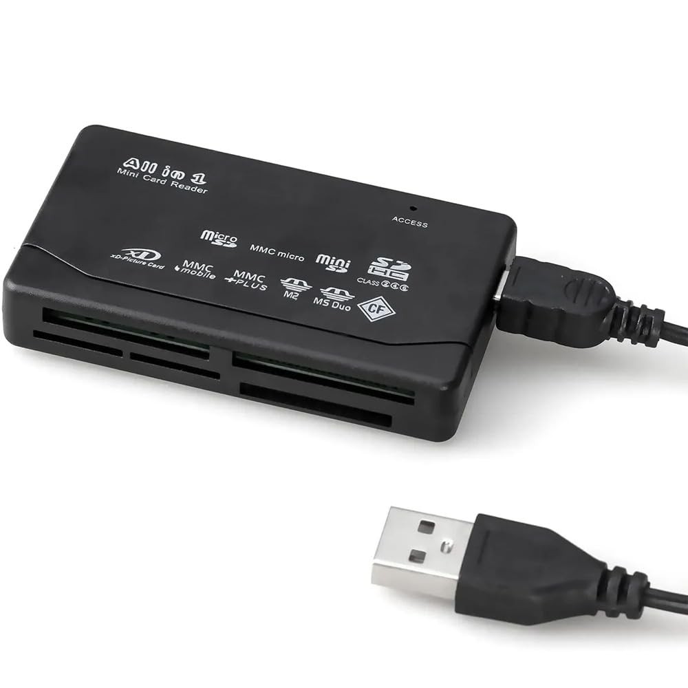 The Wlue 6'sı 1 Arada Kart Okuyucu, SD, Micro SD, TF, CF, XD, MS PRO, MX Dönüştürücü Hub Adaptör