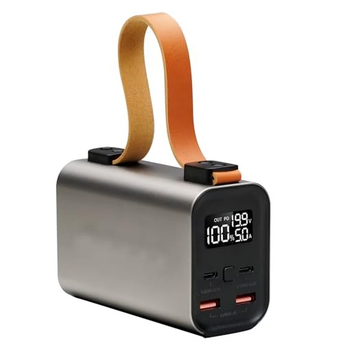 The Wlue 30000 mAh 100W PD Hızlı Şarj Powerbank, Fenerli, 2 Port USB A, 2 Port Type-C Çıkış
