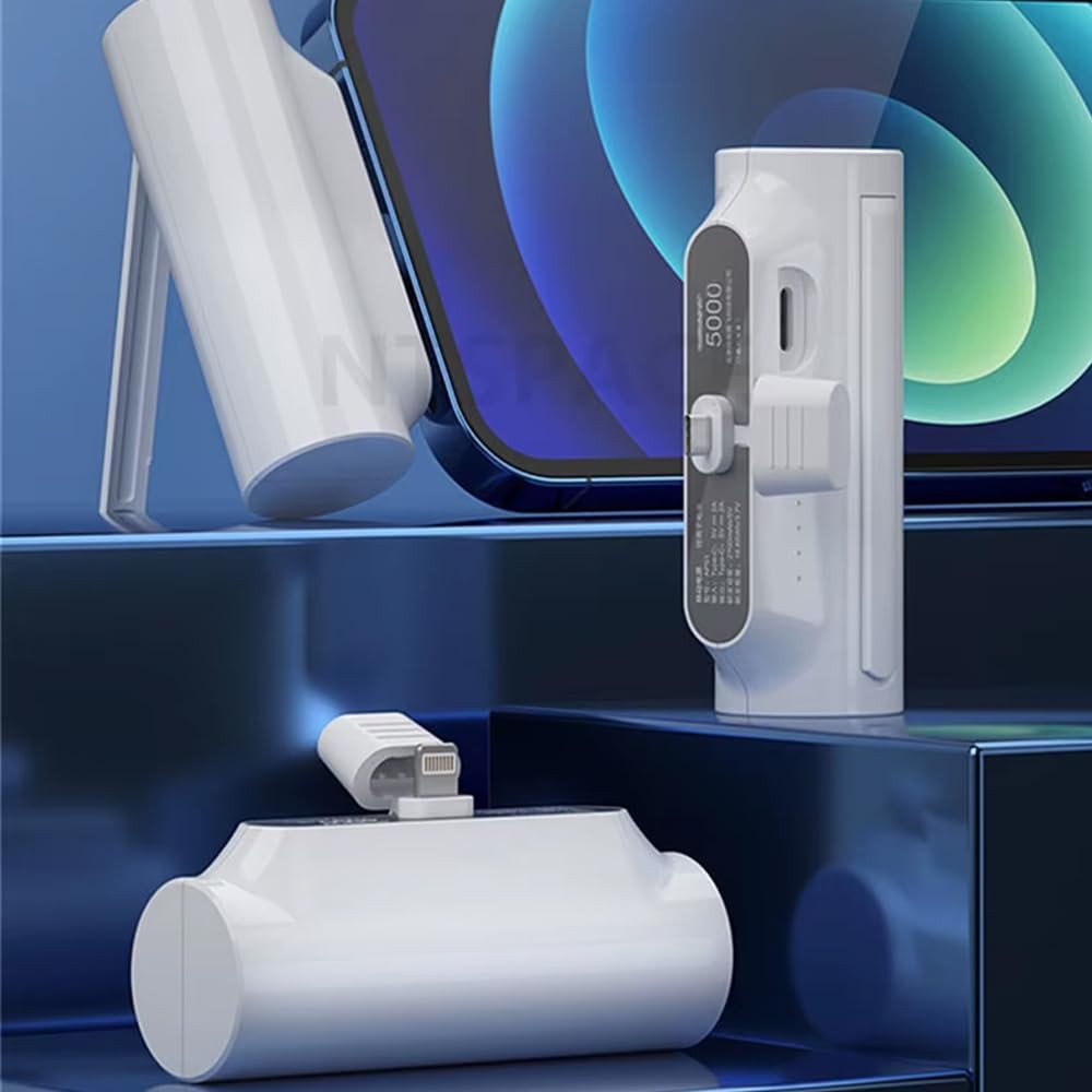 Süper Mini 5000 mAh iPhone Lightning Girişli Cep Powerbank 5V/2.1A