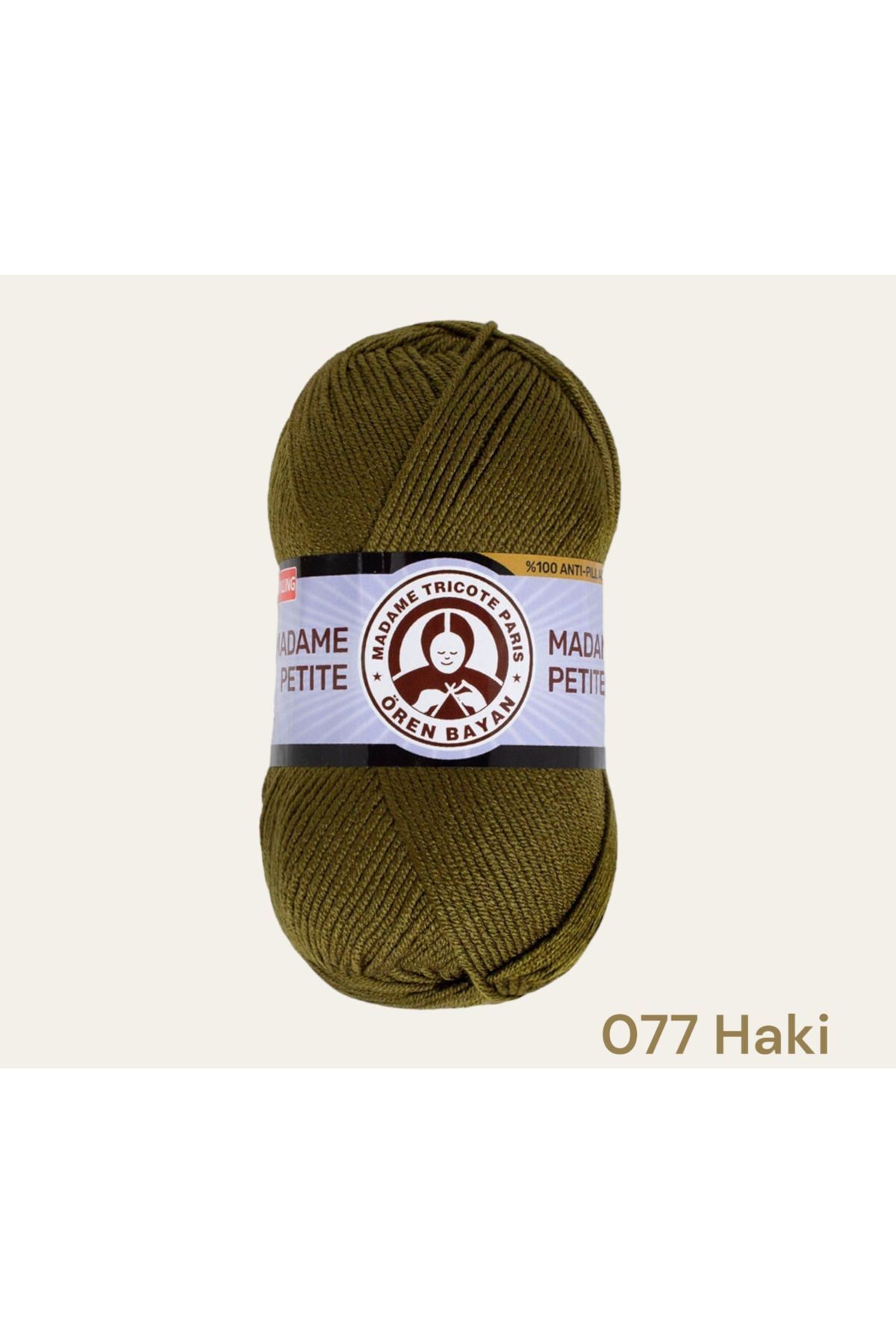 Madame Petite Anti-Pilling El Örgü İpi, (100 Gr. 250 Mt. %100 Akrilik) Hırka, Kazak, Şal, Örgü İpi