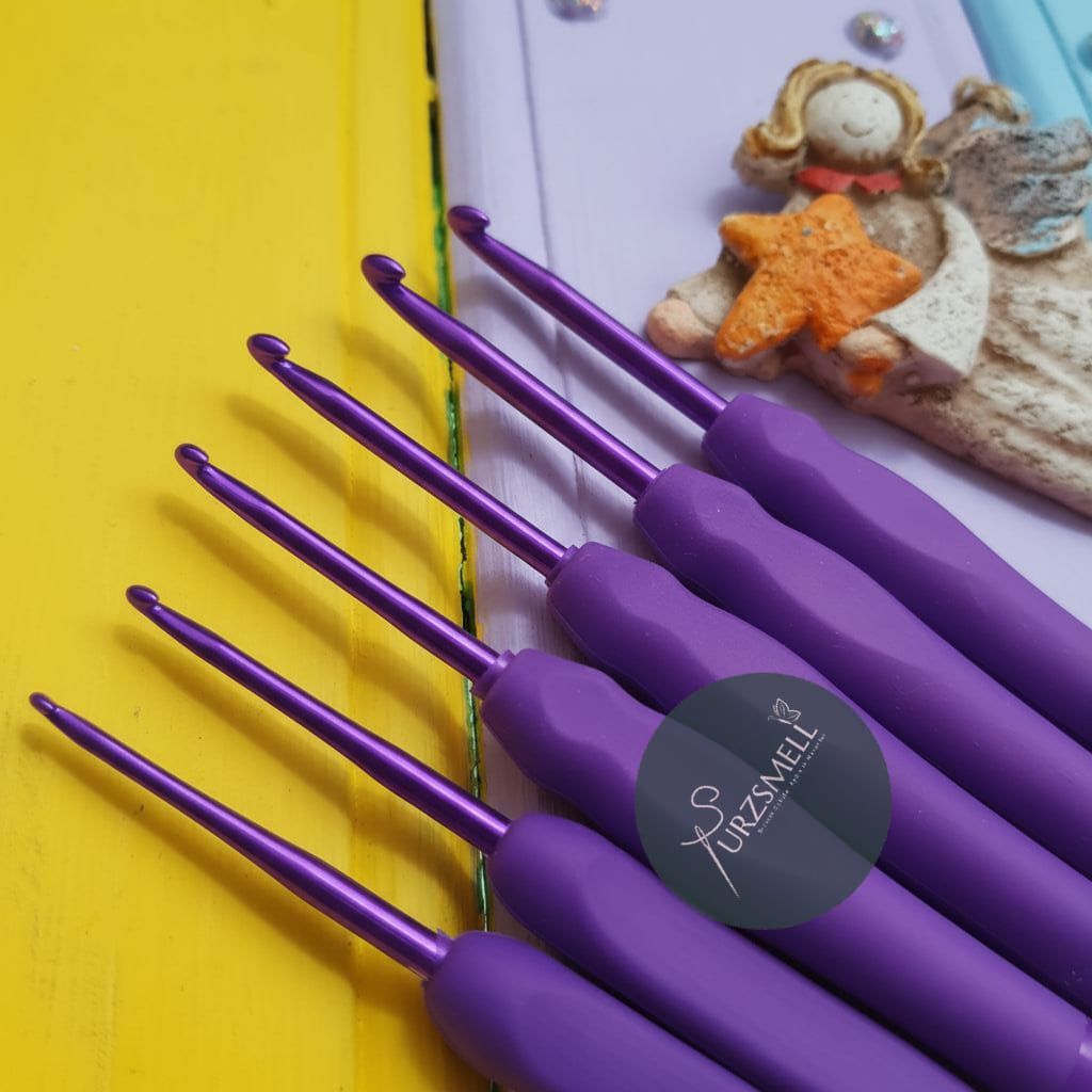 Shuma Violet (MOR) Renk Slikon Saplı Tığ 1 Adet