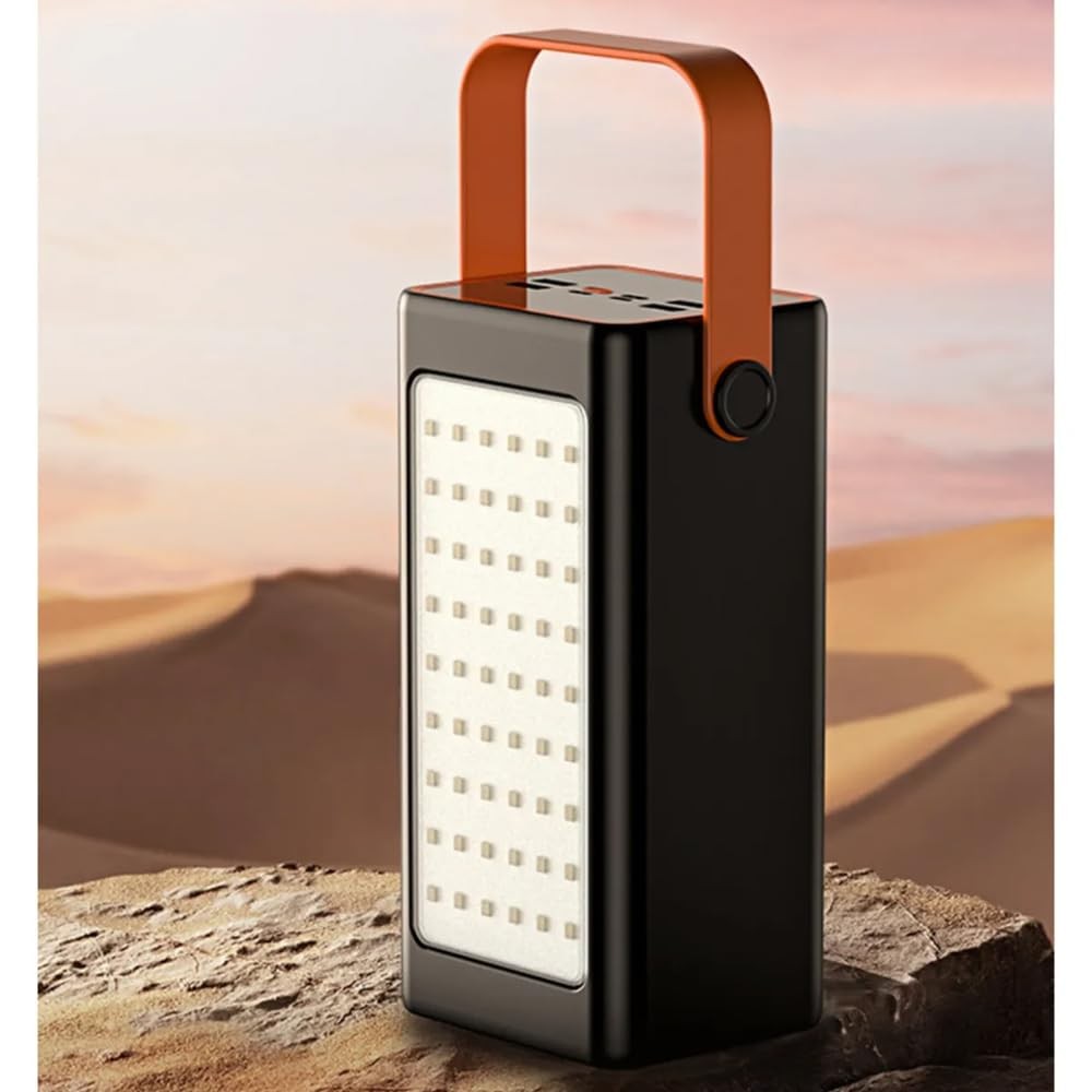 The Wlue 70000 mAh Powerbank LED Aydınlatmalı Taşınabilir Şarj Cihazı, 22.5W PD Hızlı Şarj, Dijital Gösterge, Kamp için