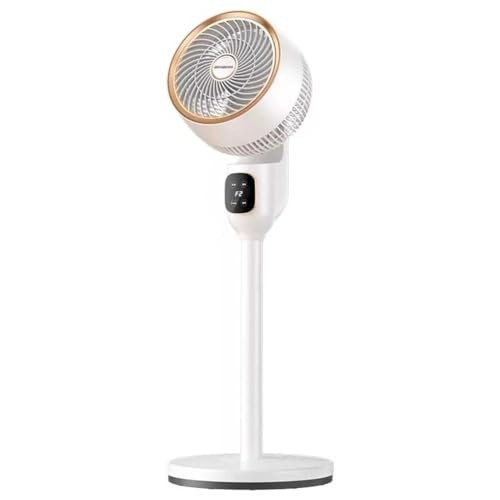 The Wlue Uzaktan Kumandalı Sessiz Vantilatör / 360° Salınım / 8 Kademe Hız Ayarı/Uyku ve Rüzgar Modu