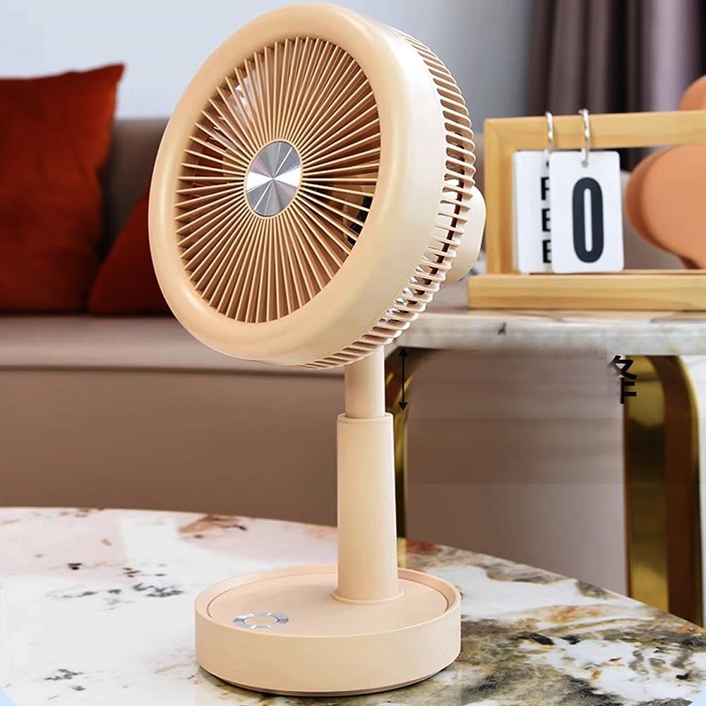The Wlue Şarjlı 5 Kademeli Vantilatör/Salınım Özellikli MasaüstüAyarlanabilir Fan/Soğutucu