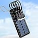 The Wlue Solar Powerbank, 10000 mAh Kapasiteli, LED Işıklı, Dijital Ekranlı