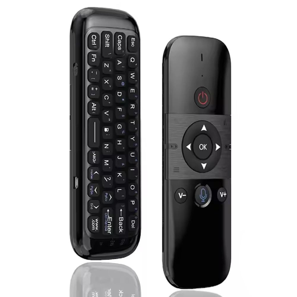 The Wlue 2.4 GHz Air Mouse Klavye Ses Anahtarlı Jiroskop Akıllı Tv Android Box Klavyeli Uzaktan Kumanda