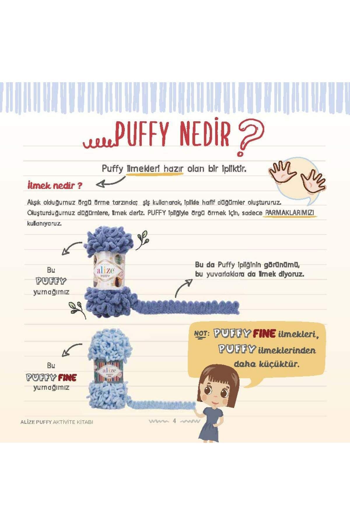 Puffy Fine 166 Lila El Örgü Ipliği Küçük Ilmek (TEKLİ) - 100 Gr. 14.5mt. Parmak Ipi, Battaniye Ipi