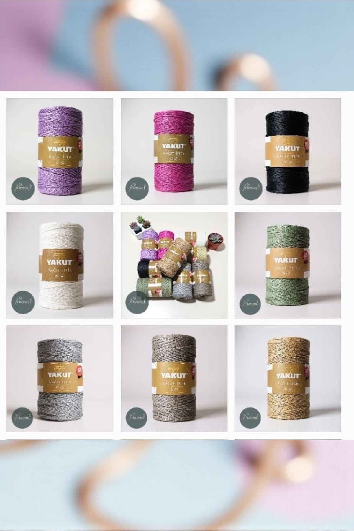 Premium 200 gr Doğal Kağıt Ip, Rafya,çanta,supla,şapka Ipi, 275m Natürel