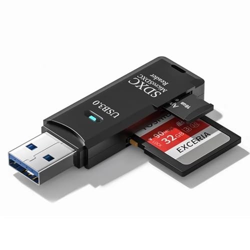The Wlue 2'si 1 Arada USB 3.0 Micro SD/TF Kart Okuyucu, Veri Aktarım Adaptörü