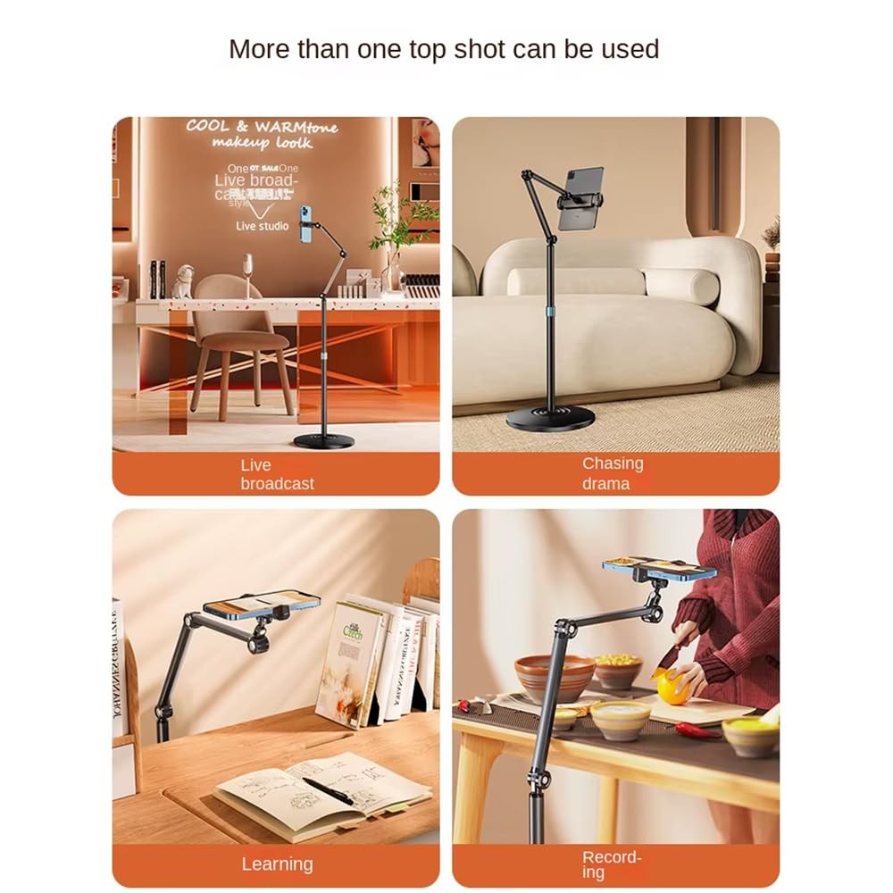 The Wlue 6-11 inch Metal Ayaklı Flexible Tablet ve Telefon Tutucu Stand 160 cm Metal Tablet Tripod