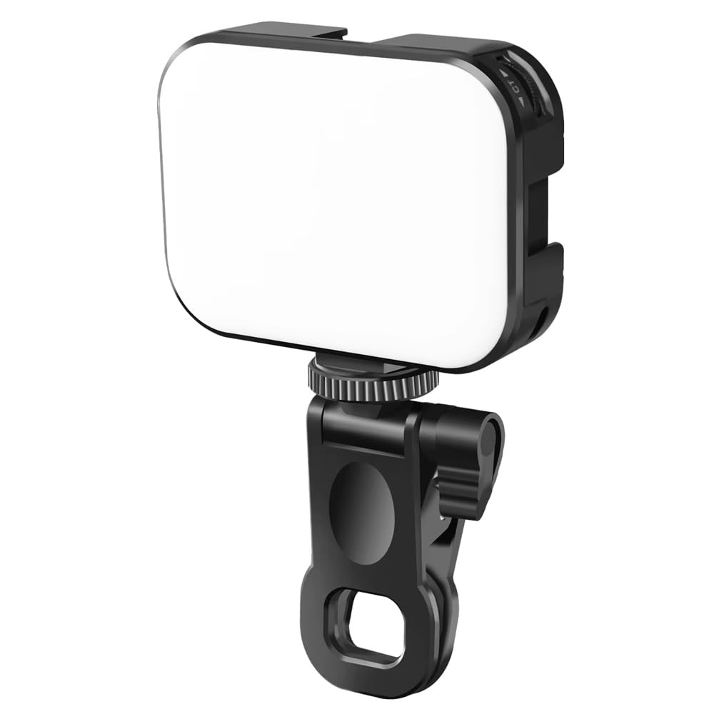 The Wlue 100 LED Selfie Video Kamera Işığı, Tripod Uyumlu, 3500-6500 Kelvin, Şarjlı, Mandallı, Dimmer Ayarlı