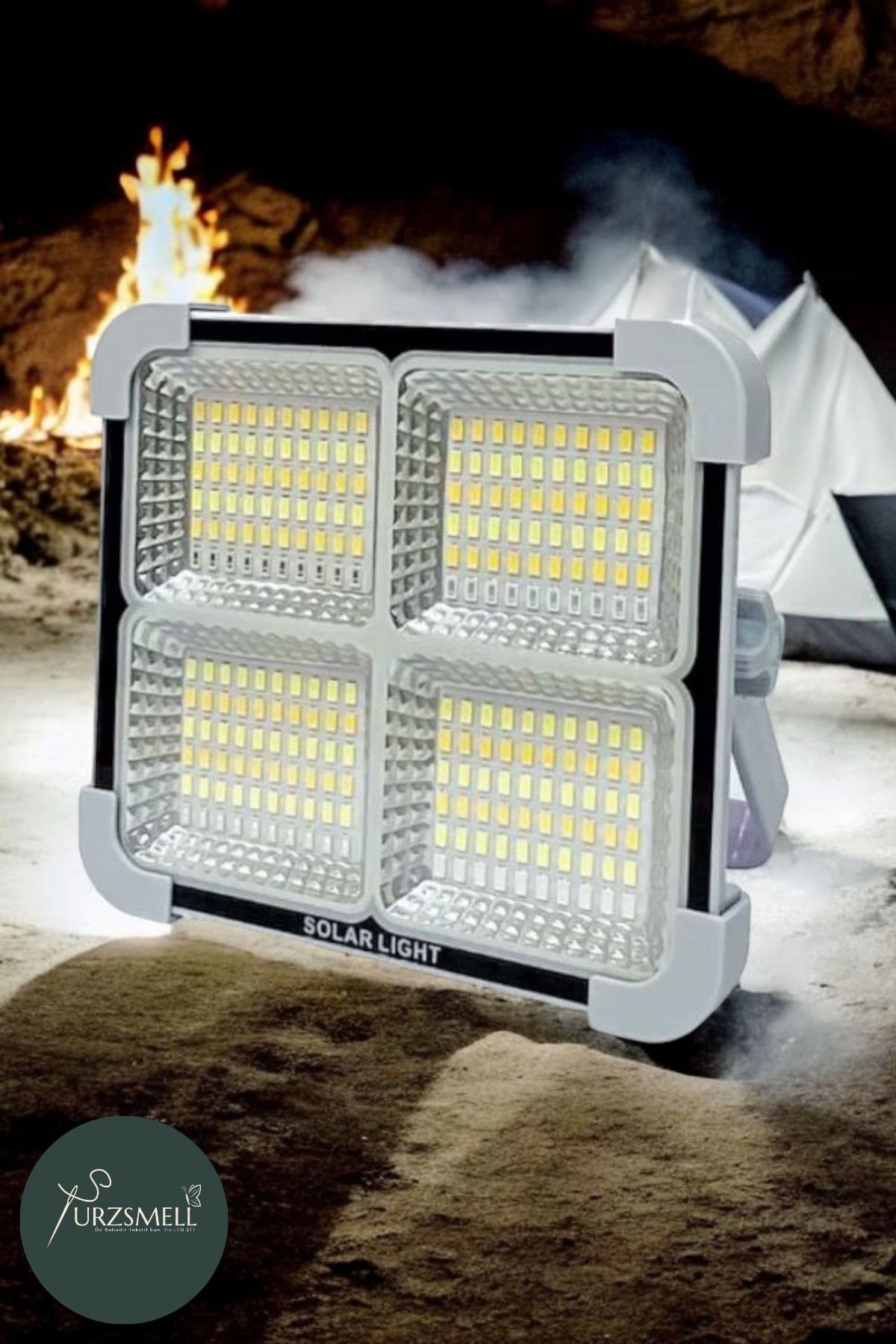Solar Miami Led Portatif 200w Prejektör Usb Şarj Girişi,solar Panel