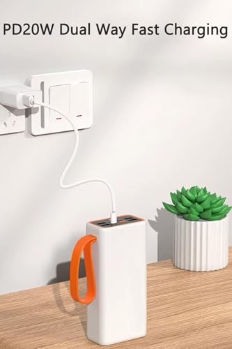 The Wlue 30000 Mah Hızlı Şarj Powerbank/PD 22.5W / Dijital Göstergeli/Fenerli/Kamp Powerbank