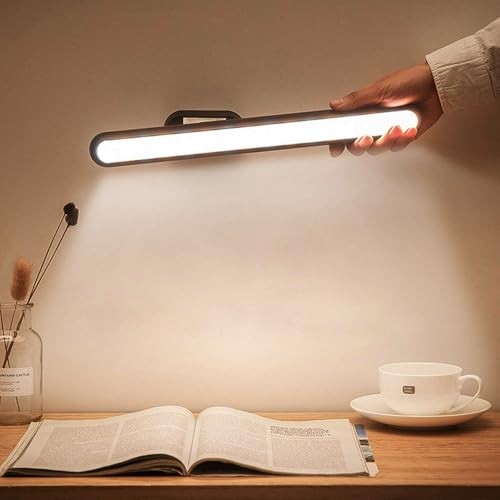 The Wlue Şarjlı Mıknatıslı LED Masa Lambası, Kitaplık, Dolap İçi, Raf Altı Kullanım, Çalışma Işığı