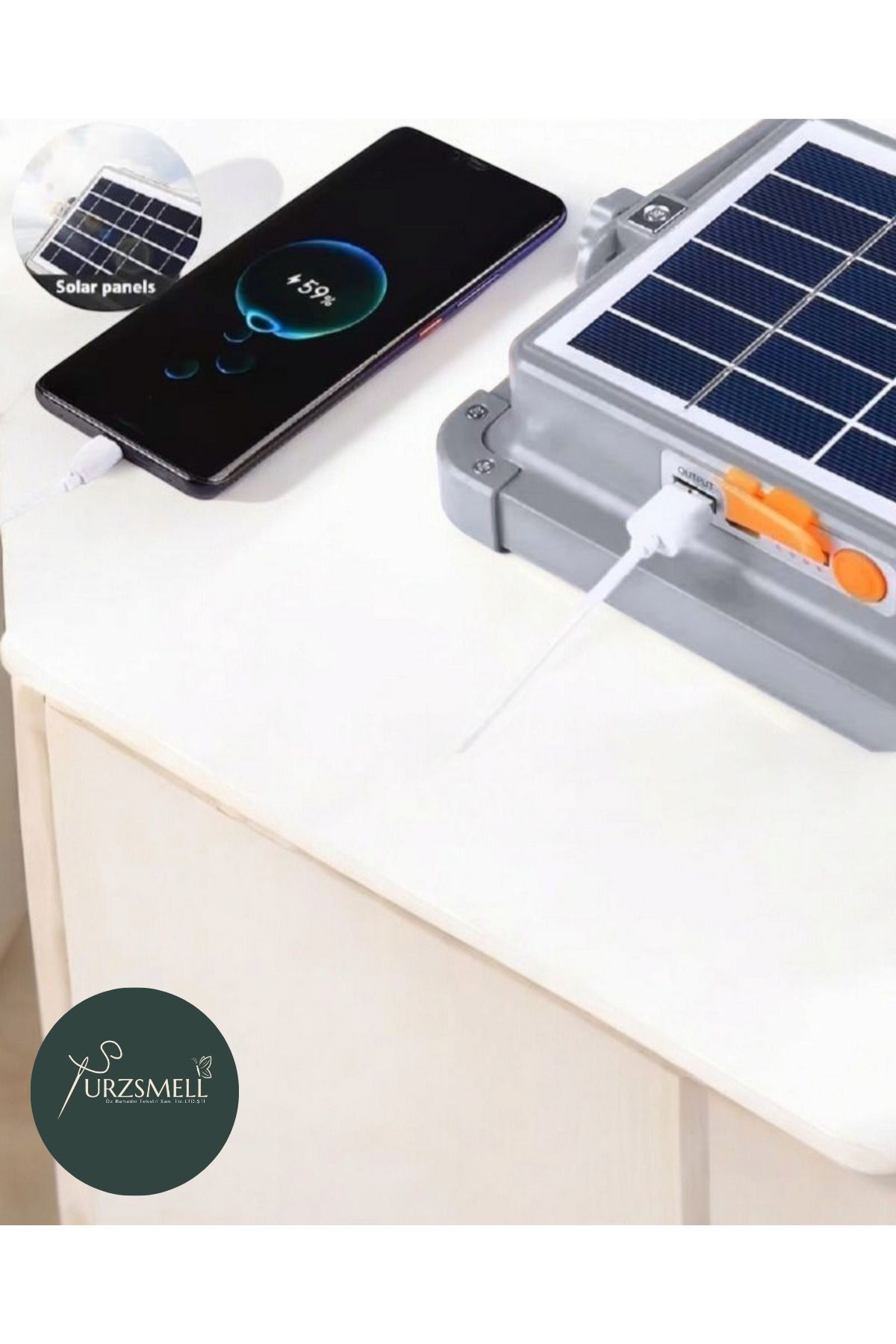 Solar Miami Led Portatif 200w Prejektör Usb Şarj Girişi,solar Panel