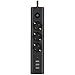 The Wlue 3'lü Akım Korumalı Priz Çoğaltıcı 1.5 Metre Uzatma Kablosu 3xUSB 3.4A 1xType-C
