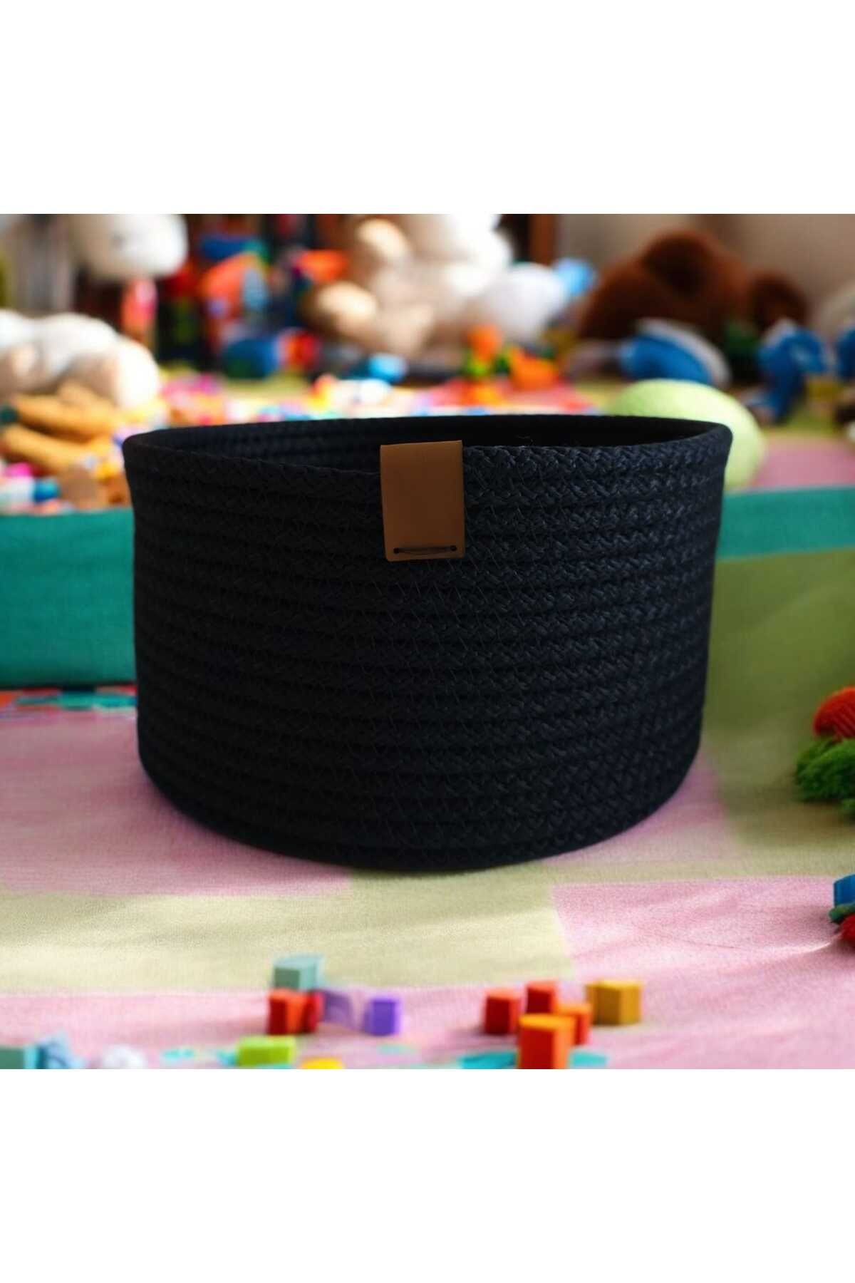 SEPET-EKMEKLİK ,OYUNCAKLIK, ÇOK AMAÇLI EL EMEĞİ PAMUK VEYA POLYESTER 10*20 Cm YUVARLAK