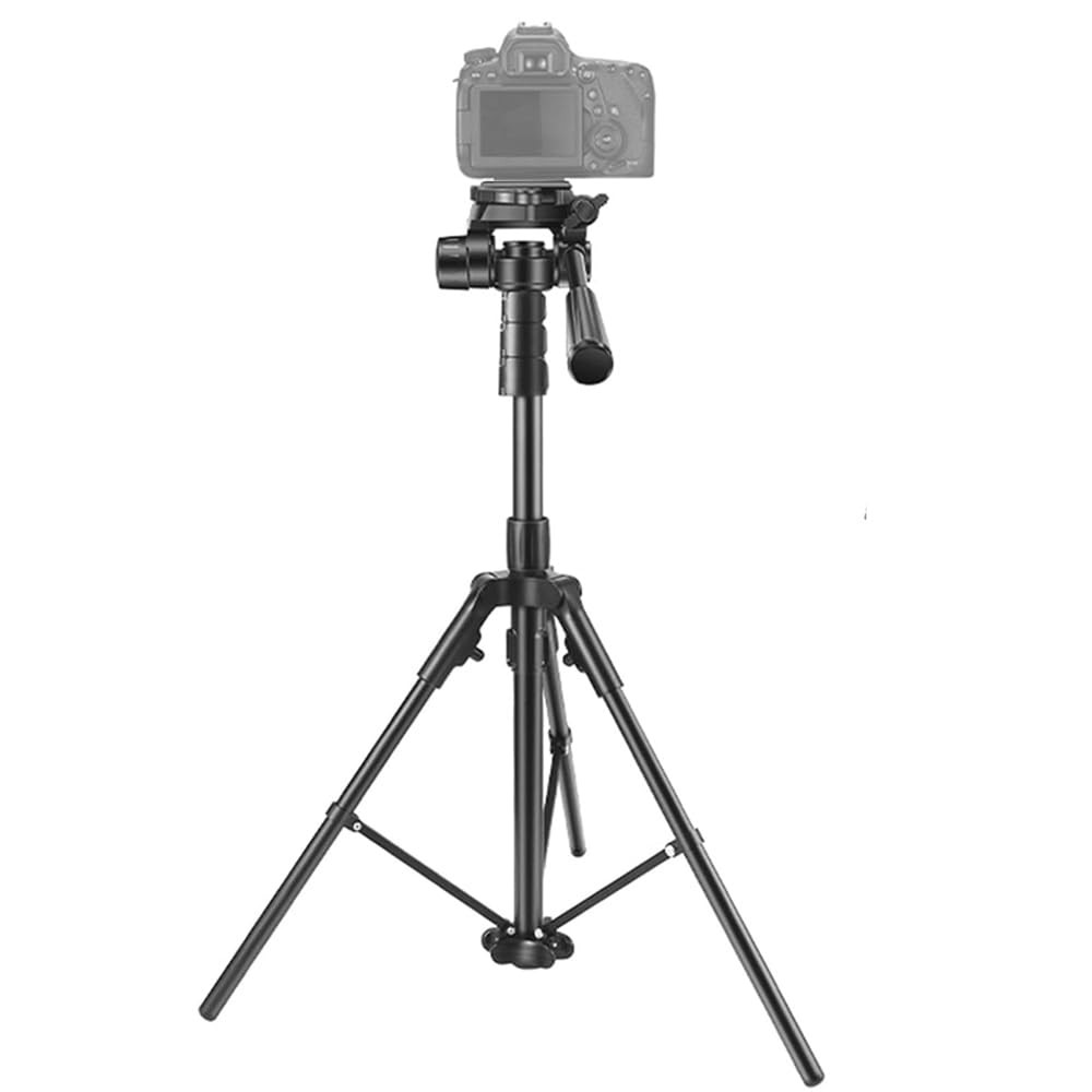 The Wlue Profesyonel 3 Yollu Alüminyum Tripod, 190 cm, Ring Light, Kamera ve Selfie Uyumlu