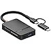 The Wlue 8in1 Multi Girişli Çevirici Adaptör Lightning/Type-C To USB A/SD/TF/MS/Macbook Uyumlu
