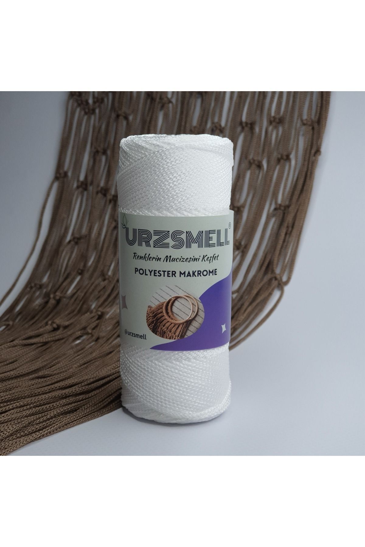 Polyester Makrome 100gr, 140mt, 3 No. Supla, Çanta Ve Aksesuar Ipliği
