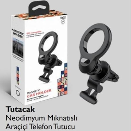 The Wlue Araç İçi Telefon Tutucu, Magsafe Uyumlu, Havalandırma Tel Tutucu