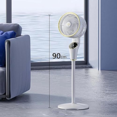The Wlue Uzaktan Kumandalı Sessiz Vantilatör / 360° Salınım / 8 Kademe Hız Ayarı/Uyku ve Rüzgar Modu