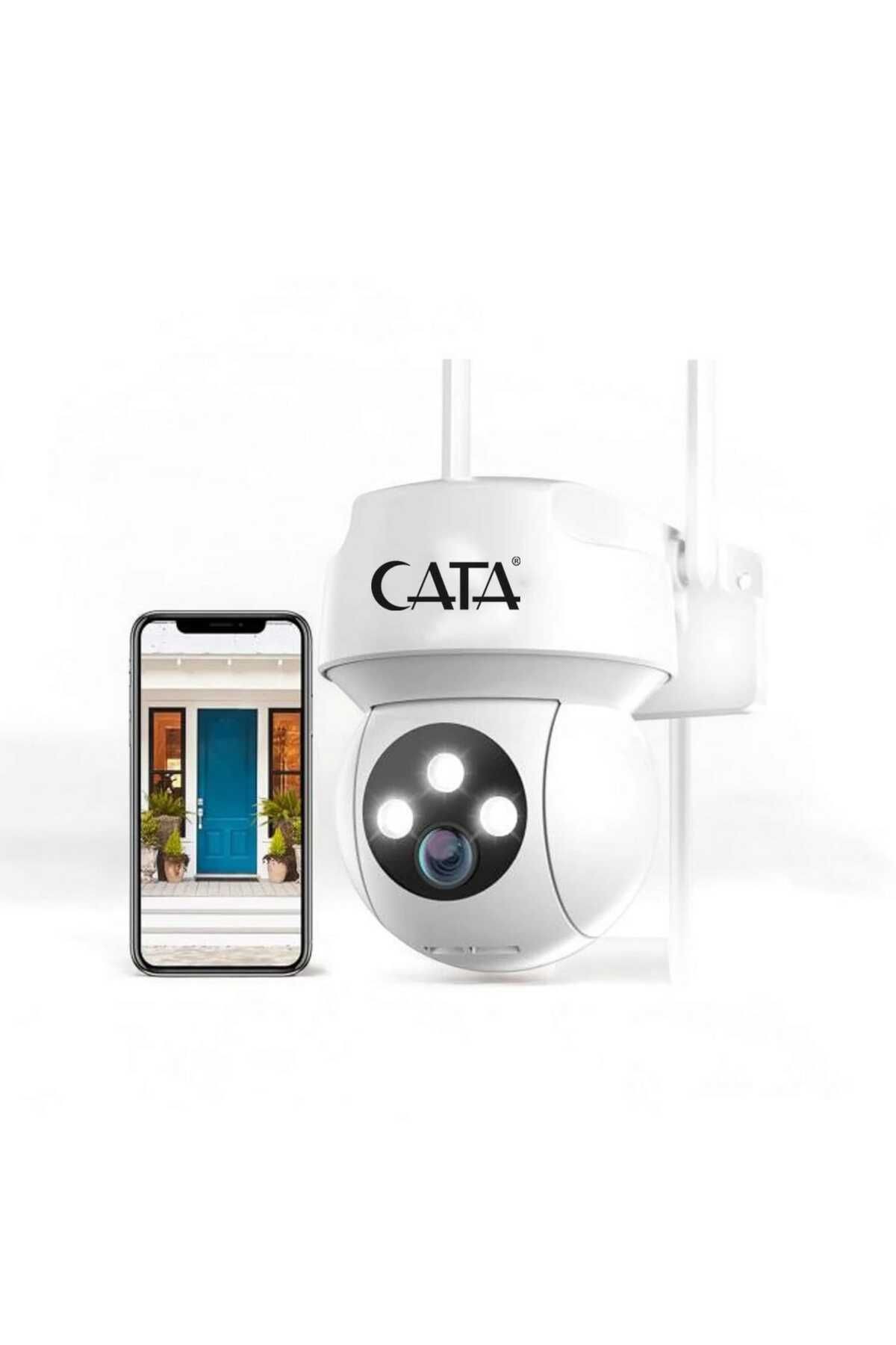 AKILLI KAMERA DIŞ MEKAN CT-4051 IP66 1080P GECE GÖRÜŞLÜ SİRENLİ