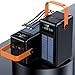 The Wlue 80000 mAh Solar Taşınabilir Şarj Cihazı, Dijital Ekranlı, LED Işıklı, Kamp için Powerbank